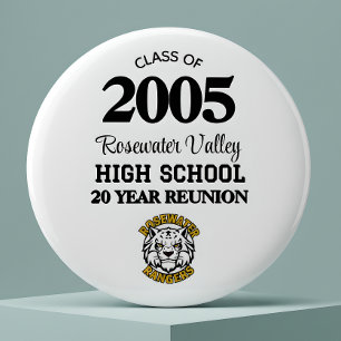 Modern Mascot Class Reunion Button