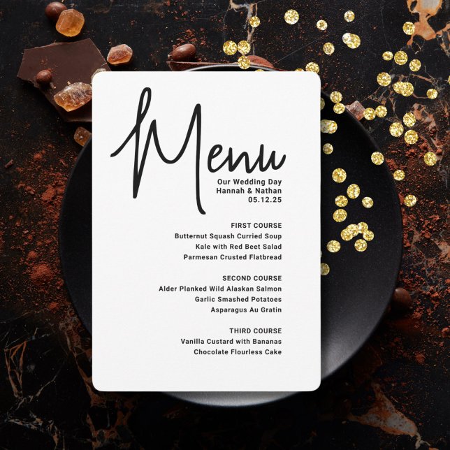 Modern Mashup Menu Wedding (Creator Uploaded)