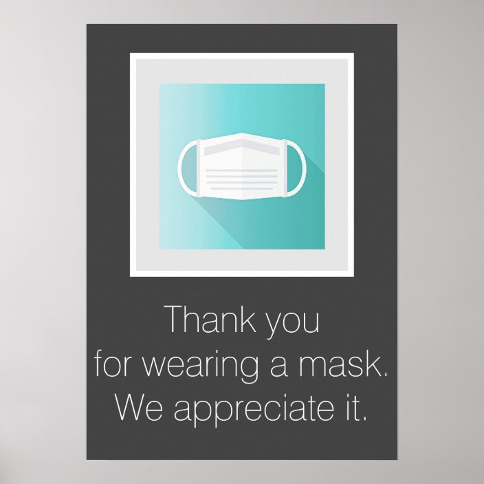 Modern Mask Required Business Customizable Sign Zazzle Com
