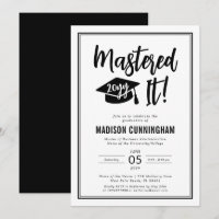 Modern Mastered It Master's Degree Graduation
