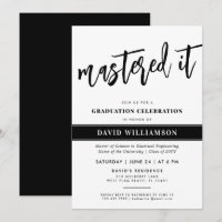 Modern Master's Degree Graduation Mastered it
