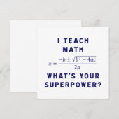 Modern Math Educator Typography Graphic (Front/Back)