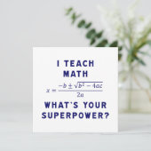 Modern Math Educator Typography Graphic (Standing Front)