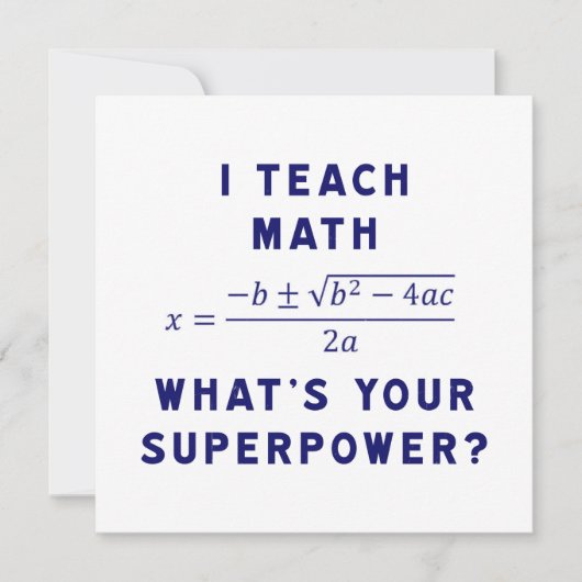 Modern Math Educator Typography Graphic (Front)