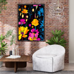Modern Maximalist Color Pop Ink Floral Art Poster<br><div class="desc">Add a burst of color and personality to your space with this Modern Maximalist Ink Floral Art Poster. Featuring bold hues and expressive ink strokes,  this statement botanical piece brings a vibrant,  artistic flair to any room. Perfect for maximalist interiors,  art lovers,  or anyone who adores colorful floral decor.</div>