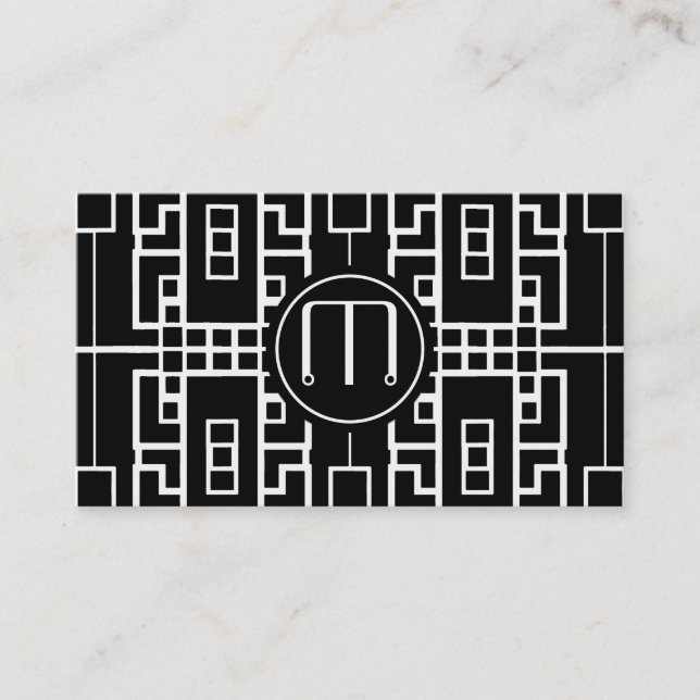 Modern Maze Business Card (Front)