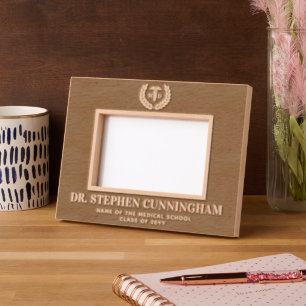Modern MD Doctor of Medicine Med School Graduation Engraved Frames