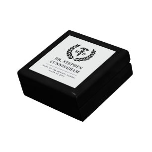 Modern MD Doctor of Medicine Med School Graduation Gift Box