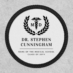 Modern MD Doctor of Medicine Med School Graduation Patch
