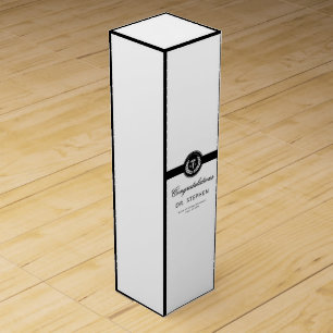 Modern MD Doctor of Medicine Med School Graduation Wine Box