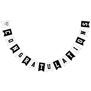Modern MD Med School Graduation Congratulations Bunting Flags