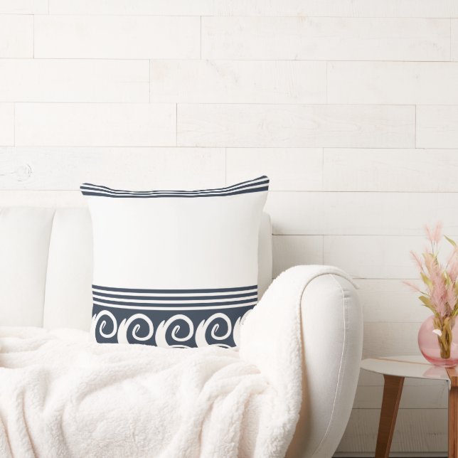 Modern Meander Throw Pillow (Couch)