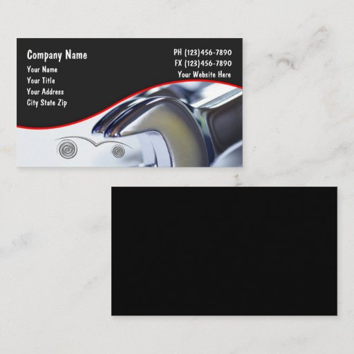 Customizable Automotive Business Cards