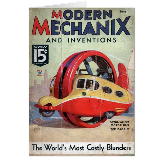 Modern Mechanix magazine cover Cards (Front)