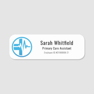 Modern Medical Centre Business Logo Employee Name Tag