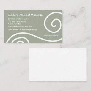 Modern Medical Massage Business Card