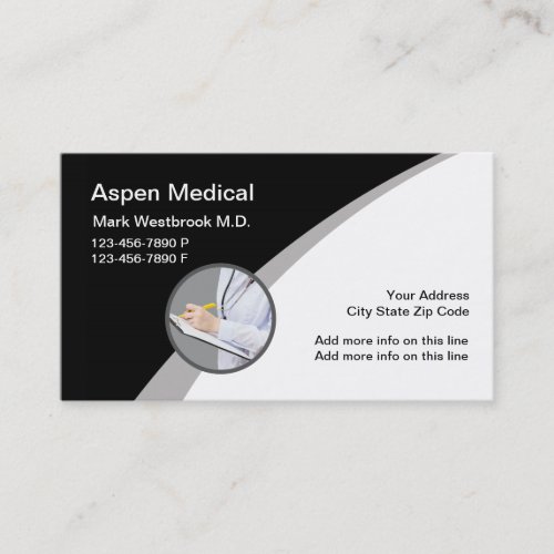 Modern Medical Office Business Cards
