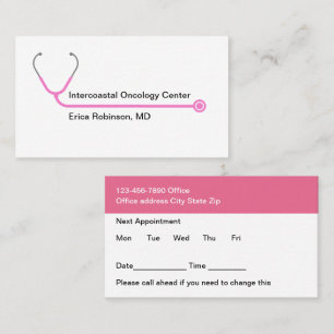 Modern Medical Oncologist Appointment Cards