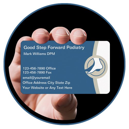 Modern Medical Podiatrist Business Cards