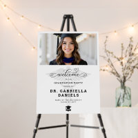 Modern Medical School Graduation Photo Welcome
