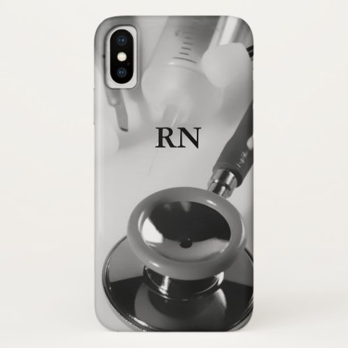 Modern Medical Theme RN iPhone X Case