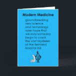 Modern Medicine - A Funny Get Well Poem Card<br><div class="desc">A funny Get Well Soon card with wishes for a full and swift recovery, featuring a bad poem and illustration about modern medicine and the dream of understanding the mysteries of the hospital bill.</div>