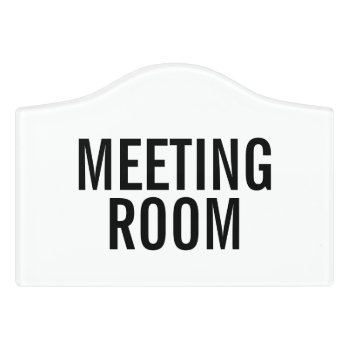 Modern Meeting Room Door Sign For Boardroom by iprint at Zazzle