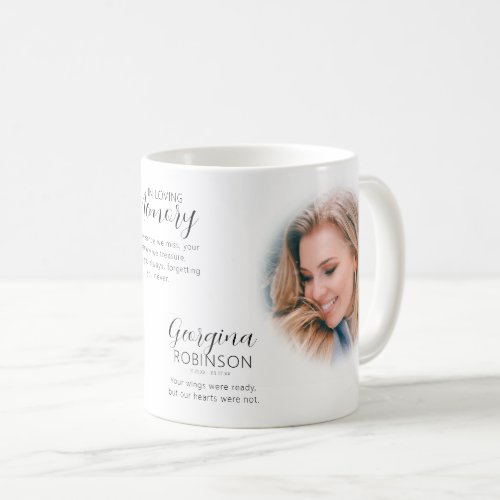 Modern Memorial Before  After Photo Coffee Mug