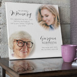 Modern Memorial Before & After Photo Faux Canvas Print<br><div class="desc">Honor cherished memories with a custom memorial gift featuring two photos of your loved one from different moments in their life. Personalize the template text, name, dates, and include your own heartfelt message for a meaningful tribute at any service or home. You can further adjust the style, size, and color...</div>