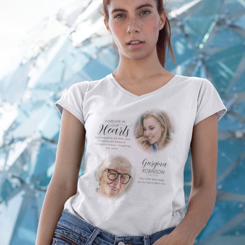 Modern Memorial Before & After Photo T-Shirt