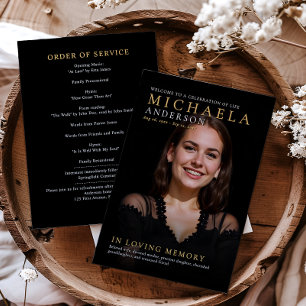 Modern Memorial / Funeral / Celebration of Life Program