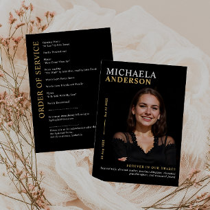 Modern Memorial / Funeral / Celebration of Life Program