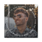 Modern Memorial | Funeral Keepsake Tribute Photo