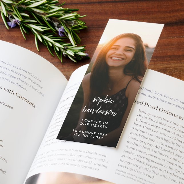 Modern Memorial Funeral Poem Bookmarks (Book)