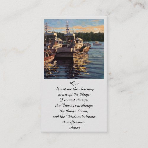 Modern Memorial Funeral Service Card