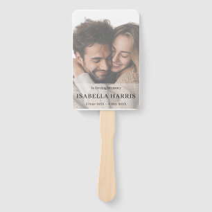 Modern Memorial Photo Fan Design