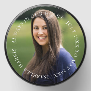 Modern Memorial Photo Tribute Keepsake Design Mini Candle Favors