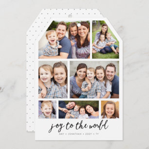 Modern Memories 7 Photo Tag Holiday Photo Card