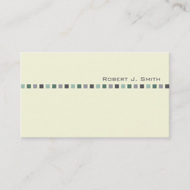 Modern Men's Business Card (Front)