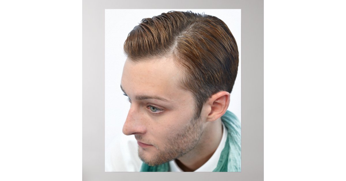 Modern Men's Haircut Poster | Zazzle