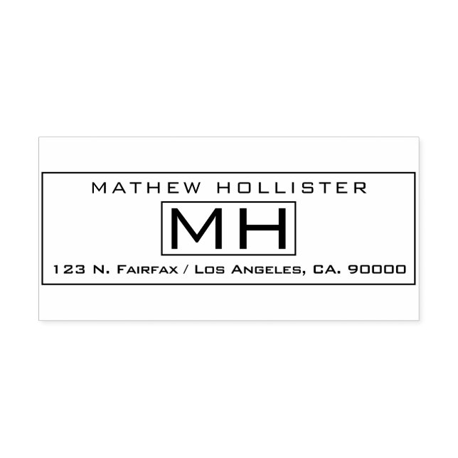 Modern Men's Professional Self-inking Stamp (Design)
