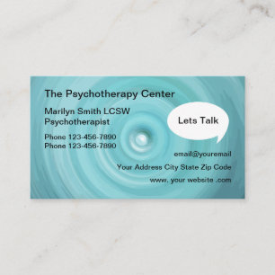 Modern Mental Health Psychotherapy Business Card