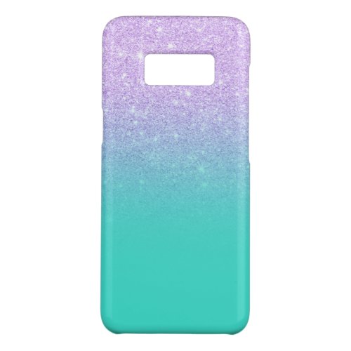 Modern mermaid lavender glitter turquoise ombre Case_Mate samsung galaxy s8 case