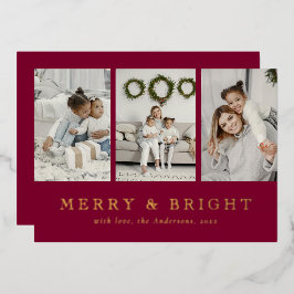 Modern Merry and Bright Red Christmas Holiday