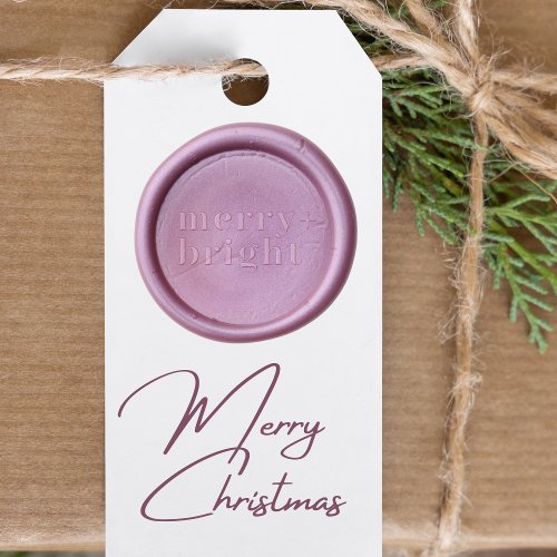 Modern Merry  Bright  Wax Seal Stamp