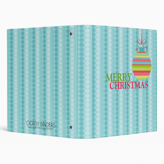 Modern Merry Christmas Ball Ornament Binder