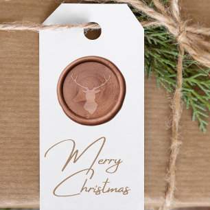 Modern Merry Christmas Deer Wax Seal Stamp