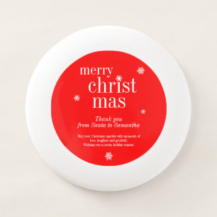 Modern Merry Christmas game play Wham-O Frisbee