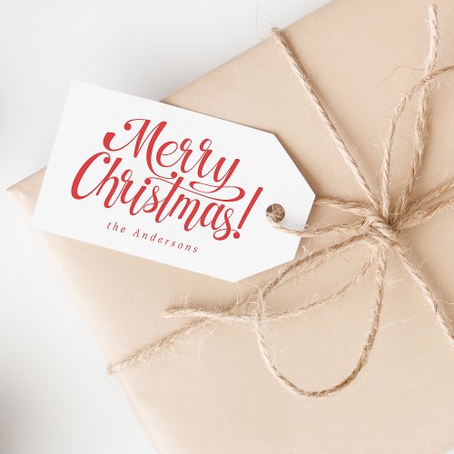 Modern Merry Christmas  Gift Tags