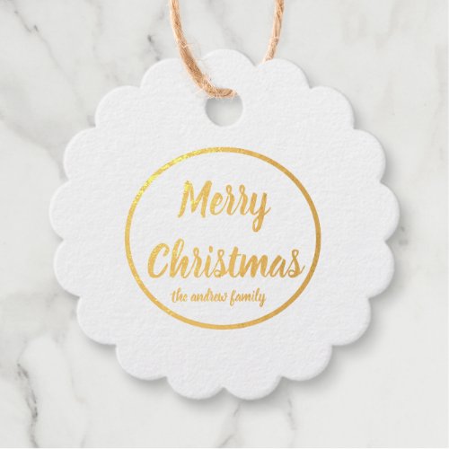 Modern Merry Christmas gift tags